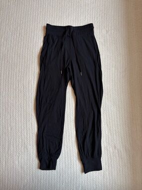 Women’s Lululemon Black Jogger Pants made from legging material